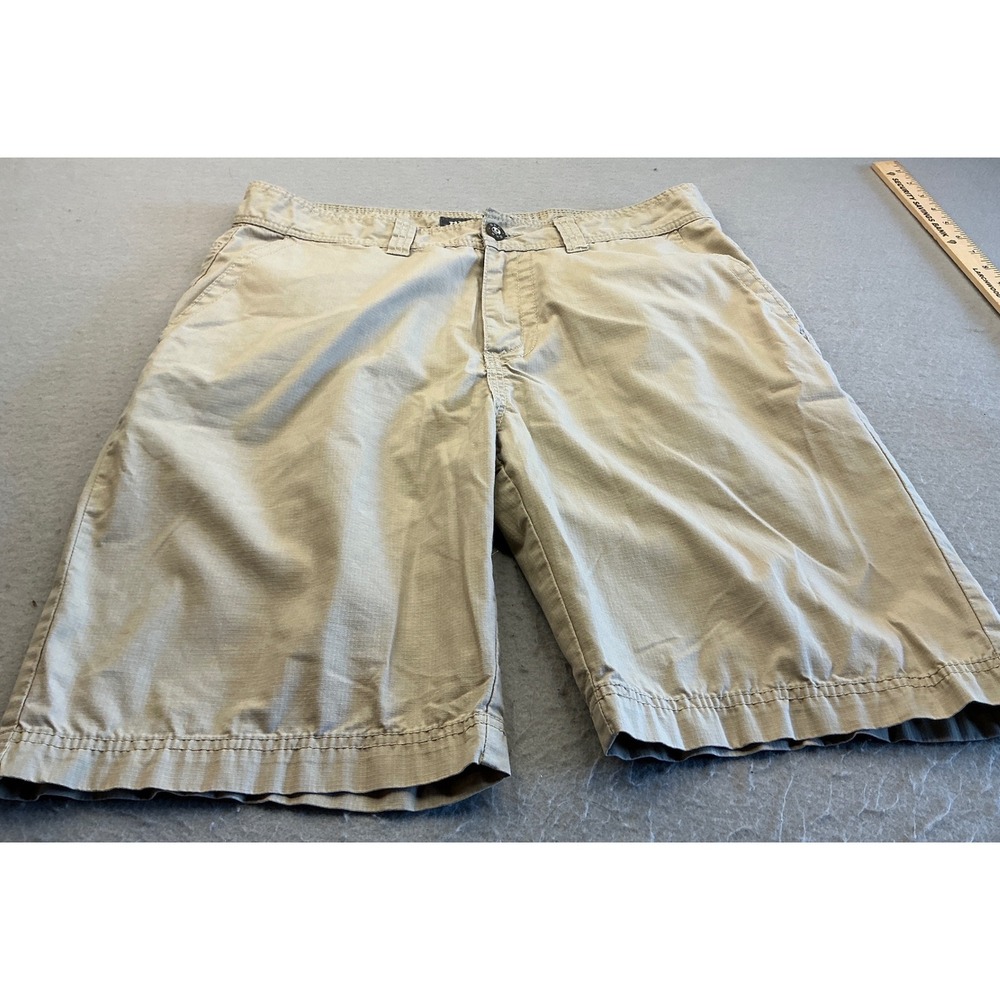 BKE Phillips Khaki Ripstop Cargo Shorts 34 Athletic Fit Mens Casual Utility